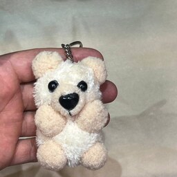 جاسوئیچی و جا کلیدی عروسک خرس سفید