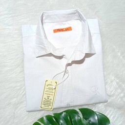 پیراهن اسلپ مردانه سفید آستین بلند CK بزرگ سایز ارسال رایگان 