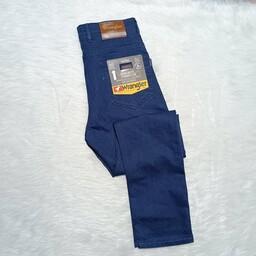 شلوار جین راسته آبی تیره از سایز 44 تا 52 ارسال رایگان 