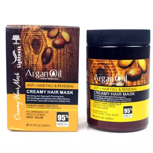 ماسک مو لایتنس حاوی روغن آرگان Lightness Argan Oil حجم 1000 میلی لیتر