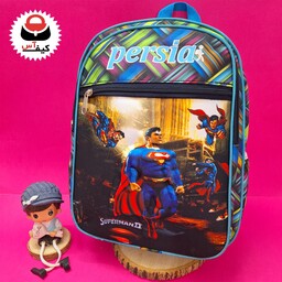 کیف مدرسه دبستانی پسرانه طرح عروسکی سوپرمن شیک و زیبا با قیمت تخفیفی 