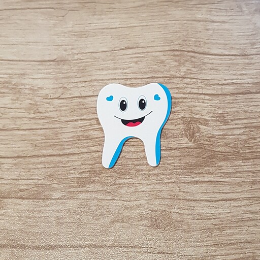 تاپر طرح دندان رنگ آبی جنس پلاستیکی