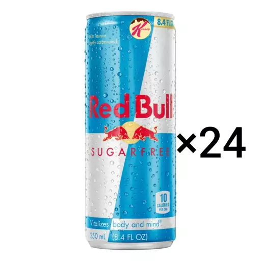 نوشیدنی انرژی زا ردبول مدل رژیمی بدون قند باکس 24 عددی redbull

