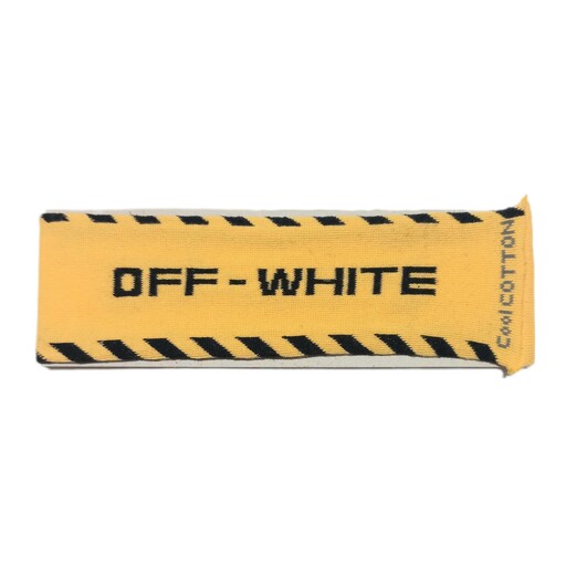 هدبند زرد مشکی آف وایت off white 