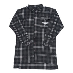 پیراهن لانگ مردانه طوسی سفید ونس vans