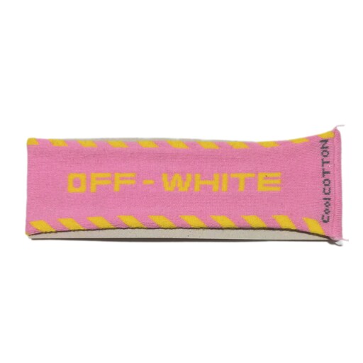 هدبند صورتی زرد آف وایت off white