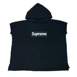 تیشرت مردانه کلاه دار خفاشی مشکی سوپریم supreme