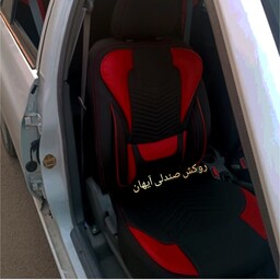 روکش صندلی پراید 131.132 طرح VIP جنس عالی جودون برزنت سنگین رنگ مشکی قرمز (مناسب جدید بالای مدل 90)
