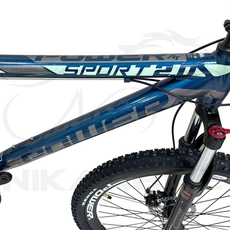 دوچرخه کوهستان پاور سایز 27.5 مدل SPORT2.0D AT دیسکی (21 دنده) سرمه ای-خاکستری.کد 1016012