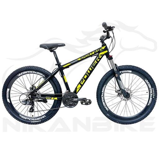 دوچرخه کوهستان پاور سایز 27.5 مدل SPORT2.0D AT دیسکی (21 دنده) مشکی-زرد.کد 1016012