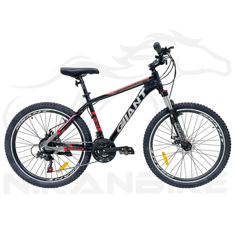 دوچرخه کوهستان جیانت سایز 26 مدل G10 دیسکی (21 دنده)مشکی-قرمز.کد 1037008