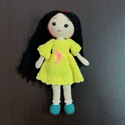عروسک بافتنی دختر بهار 