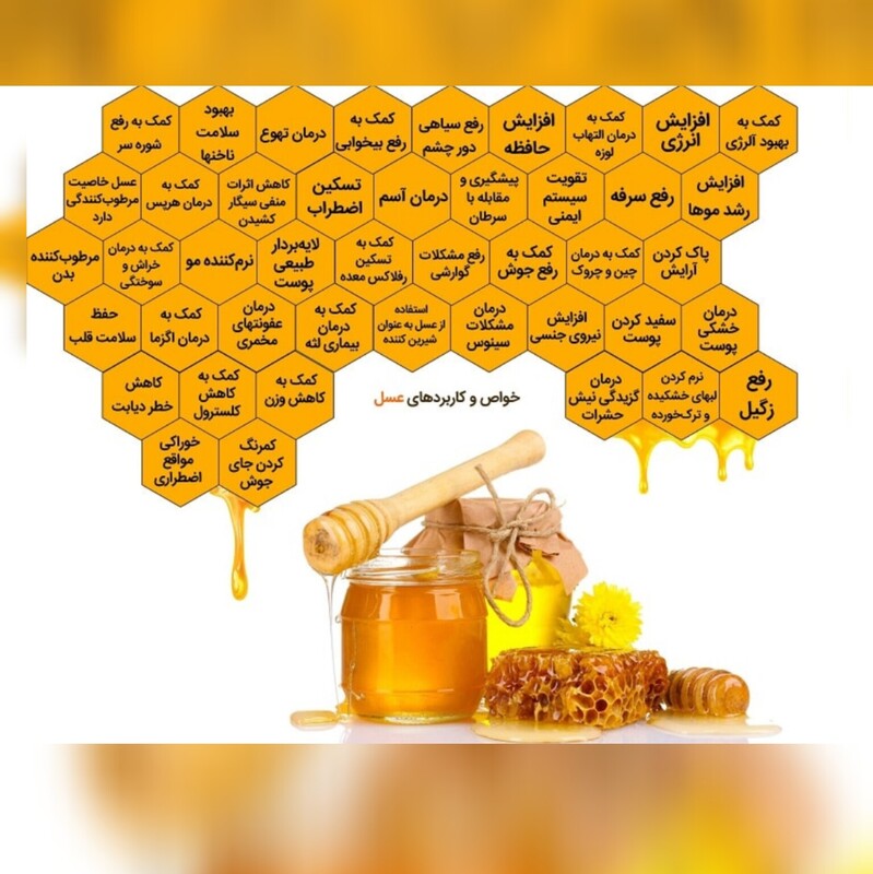 عسل طبیعی کوهستان خوش طعم و عطر(وزن یک کیلوگرم)