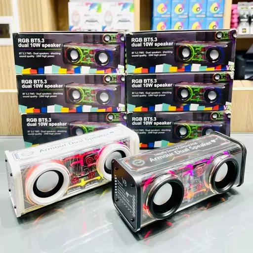 اسپیکر RGB  V8  بلوتوث  دار و چراغ دار در  رنگبندی مختلف