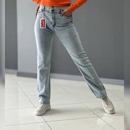 شلوار جین زنانه راسته کلاسیک شلوار جین راسته شلوار زنانه سایز 40 تا 50 کیفیت عالی