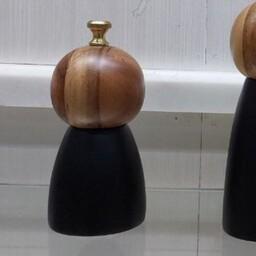نمک ساب و فلفل ساب چوبی رنگ مشکی در تیره سایز کوچک 
