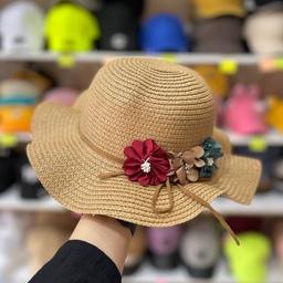 کلاه ساحلی دخترانه مدل گل
