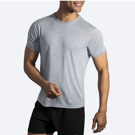 تیشرت ورزشی مردانه بروکس اورجینال برند آمریکایی مدل Brooks Distance Short Sleeve