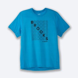 تیشرت ورزشی مردانه بروکس اورجینال برند آمریکایی مدل Brooks Distance Graphic Short Sleeve کد24
