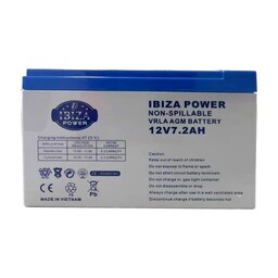 باتری یو پی اس 12 ولت 7.2 آمپر ساعت ایبیزا مدل IBZ 12-7.2