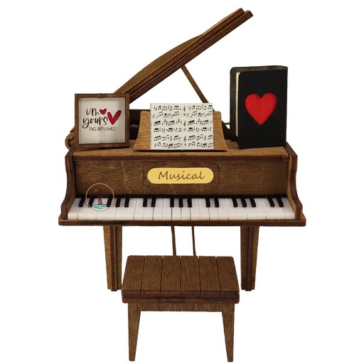 جعبه موزیکال مدل گرند پیانو هندلی ملودی گروه بیتلز Let it be