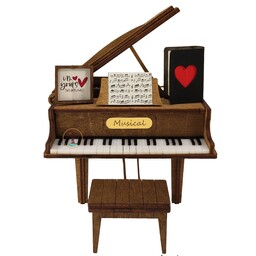 جعبه موزیکال مدل گرند پیانو هندلی ملودی رومئو و ژولیت Romeo and Juliet