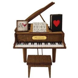 جعبه موزیکال مدل گرند پیانو هندلی ملودی لاو استوری Love Story