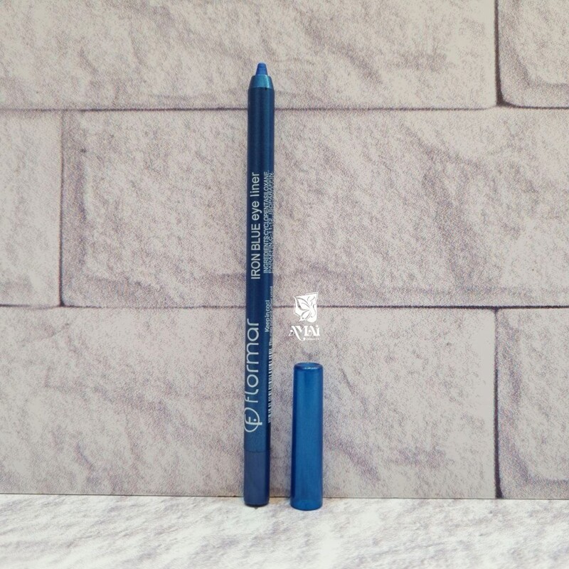 مداد چشم شمعی رنگی فلورمار  رنگ آبی  پر رنگ Flormar
