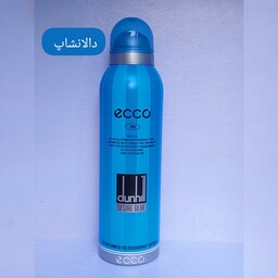 اسپری خوش بو کننده بدن مردانه برند ecco مدل Dunhill Desire Blue حجم 200 میل