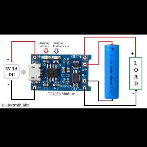 ماژول شارژ باتری لیتیوم یونی 3 IC با آی سی 4056