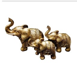 مجسمه فیل مدل خانواده مجموعه 3 عددی