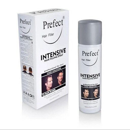 اسپری پر پشت کننده ظاهری مو پرفکت PRFECT INTENSIVE رنگ قهوه ای تیره (02) حجم 120 میل (اورجینال)