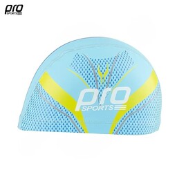 کلاه شنا PU پرو اسپرتز PS-02 ( آبی - زرد )