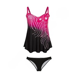 مایو شنا زنانه دو تکه دامنی Fashion Concept- 5690287 NZD ( صورتی - مشکی )