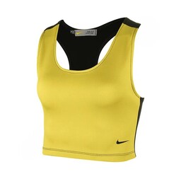 نیم تنه ورزشی زنانه بدن سازی طرح نایک Just Do it 1121 ( زرد )