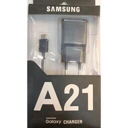 شارژر تایپ سی  کلگی همراه کابل شارژ مناسب تمامی دستگاه های تایپ سی مارک A21