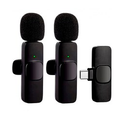 میکروفون یقه ای بی سیم مدل K9 Dual Type-C 