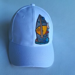 کلاه کتان نقاب دار طراحی هنر دست از هر طرح فقط یک عدد