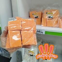 نبات شکرپنیر  تخته ای طعم پرتقال رنگی تولید پیشوا 500 گرم