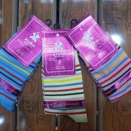 جوراب نیم ساق اسپرت زنانه مردانه طرح رنگین کمان محصولی از ضیاکو 
