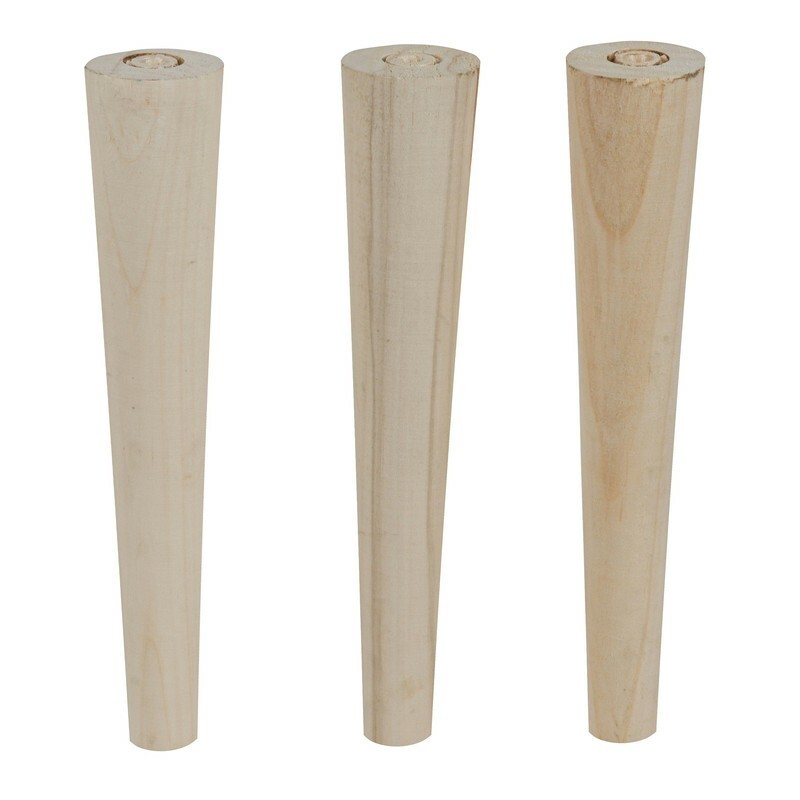 پایه مخروطی چوبی 35 سانتی قطر 4 مخصوص جلو مبلی و استند گل 