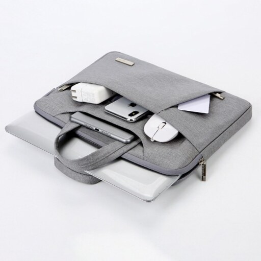 کیف لپ تاپ مشکی 13 اینچ پارچه ضدآب 