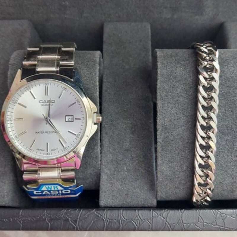 ساعت مردانه کاسیو Casio همراه دستبند کارتیر