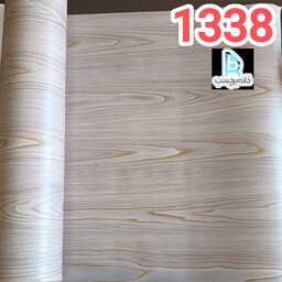 برچسب کابینت طرح چوب کرم طوسی برجسته ضخیم کد 1338