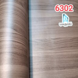 برچسب کابینت طرح چوب برجسته طوسی کد 6302