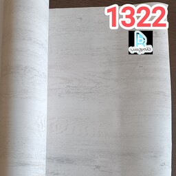 برچسب کابینت طرح چوب برجسته ضخیم سفید با رگه های طلایی و نقره ای کد 1322