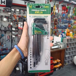 ست 9 عددی آچار آلن - برند Jianglu tools