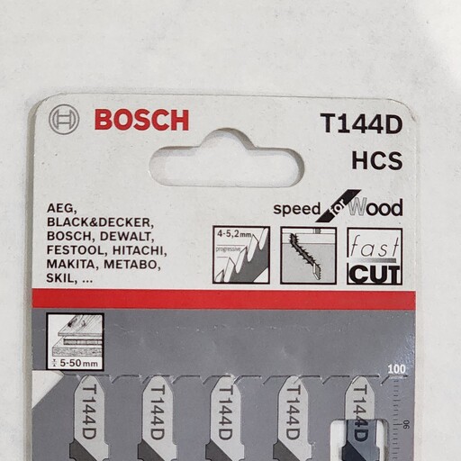 تیغ اره عمود بر چوب 5 عددی برند BOSCH اصلی کد T144D