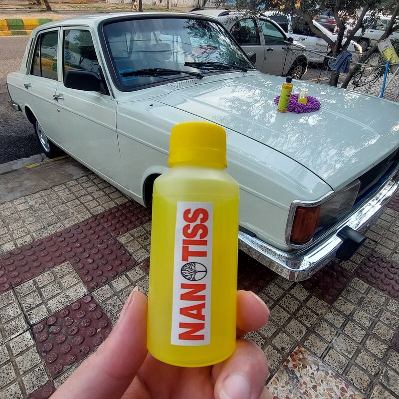 شامپو براق کننده غلیظ 120 میلی لیتری نانوتیس مخصوص شستشوی بدنه خودرو NanoTiss Gloss shampoo 