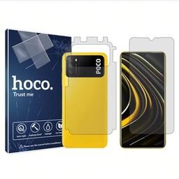 گلس نانو هیدروژلی شفاف هوکو مدلHyGELمناسب برای گوشی موبایل شیائومی Poco M3 همراه محافظ پشت   